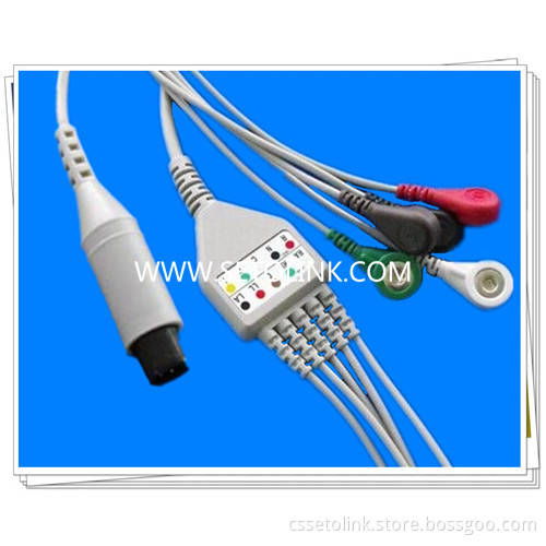 ECG Cable with 3/5 Leads